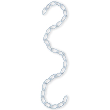Blue Donuts Chain Extension for Hanging Baskets, Planters, Powder White, 36 Inches BD3902604